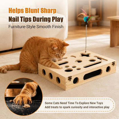 Enrich & Care Wooden Cat Play Station