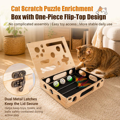 Enrich & Care Wooden Cat Play Station